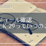 【英語メール対応】 スケジュール確認 - Week 29っていつのこと?